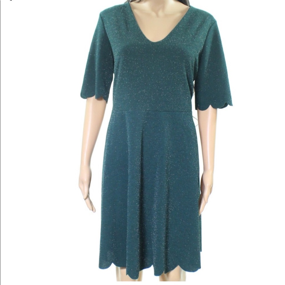 Green sparkle dress